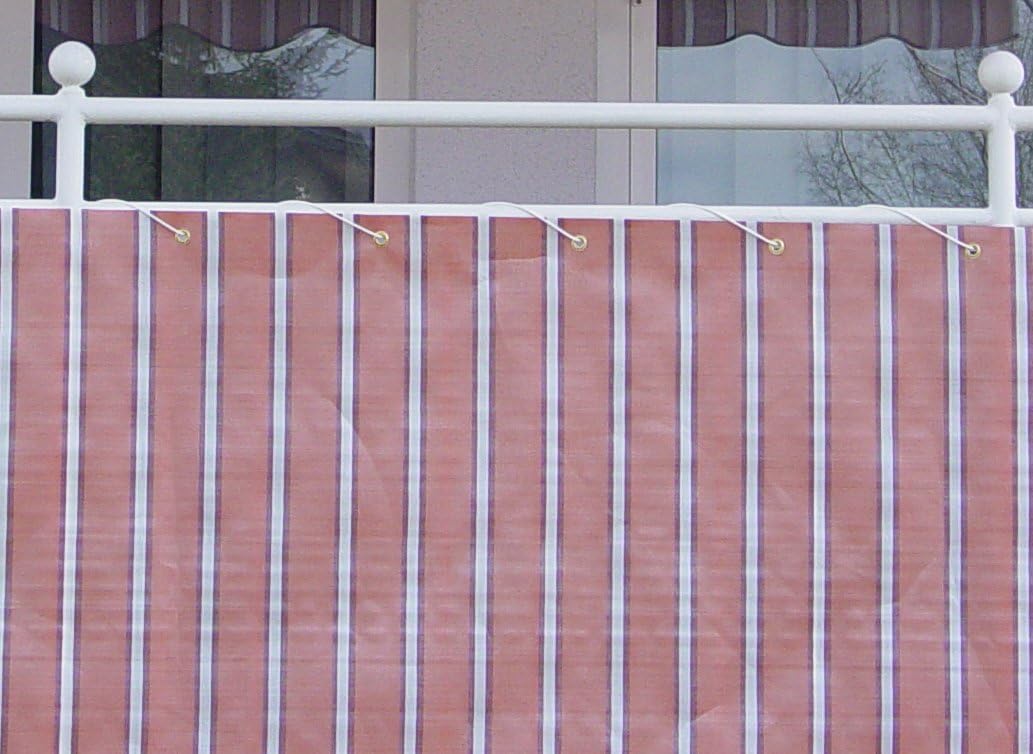Angerer Balkonbespannung Standard 75 cm Nr. 4900 Länge: 6 Meter 75 cm hoch, Länge: 6 Meter Rot, 75 c