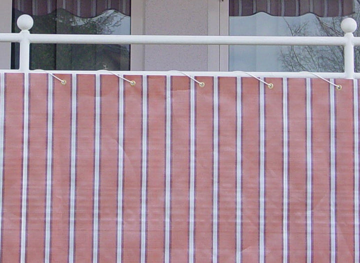Angerer Balkonbespannung Standard 75 cm Nr. 4900 Länge: 6 Meter 75 cm hoch, Länge: 6 Meter Rot, 75 c