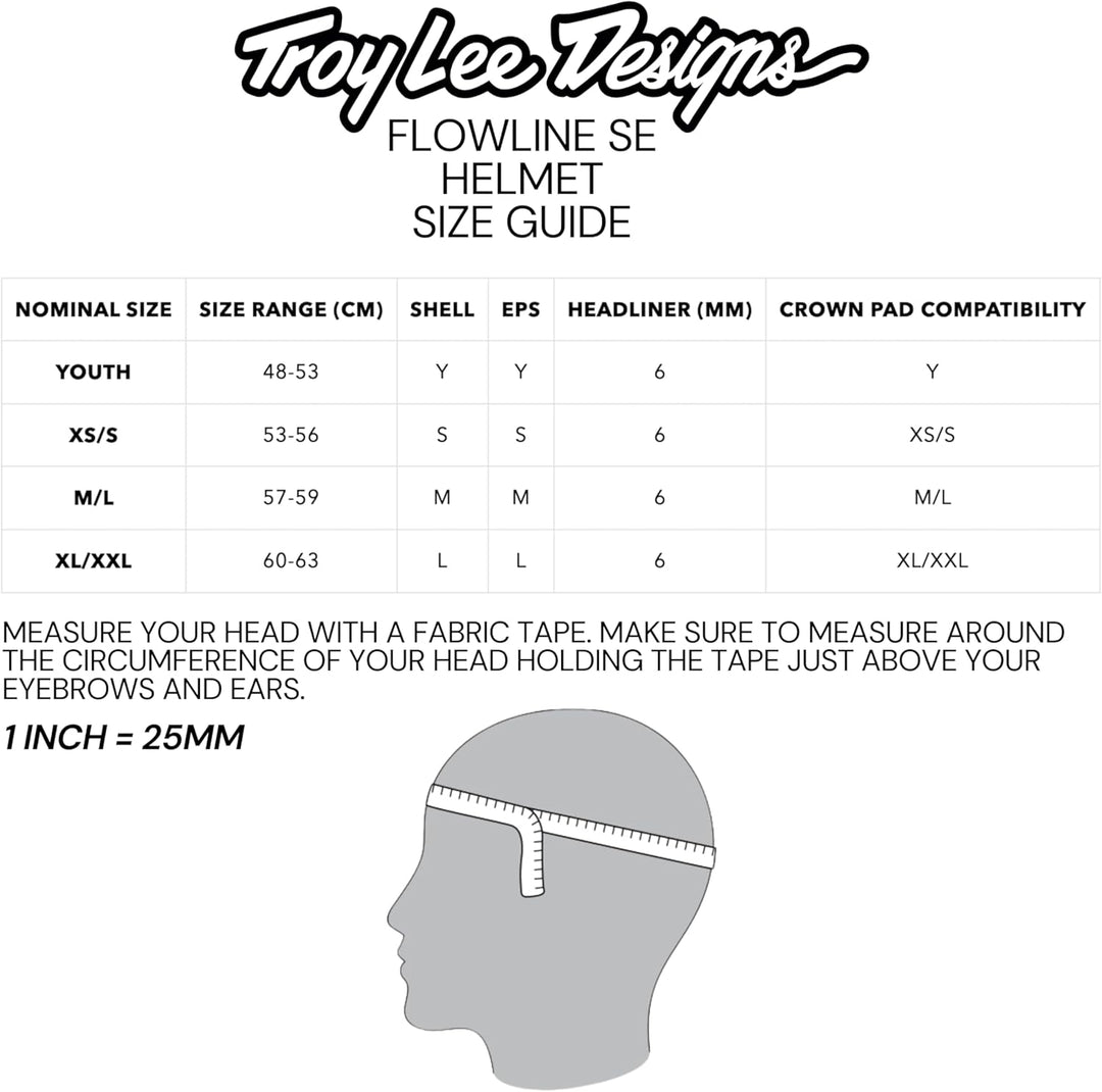 Troy Lee Designs Flowline SE MIPS Helm grau/grün M/L | 57-59cm, M/L | 57-59cm