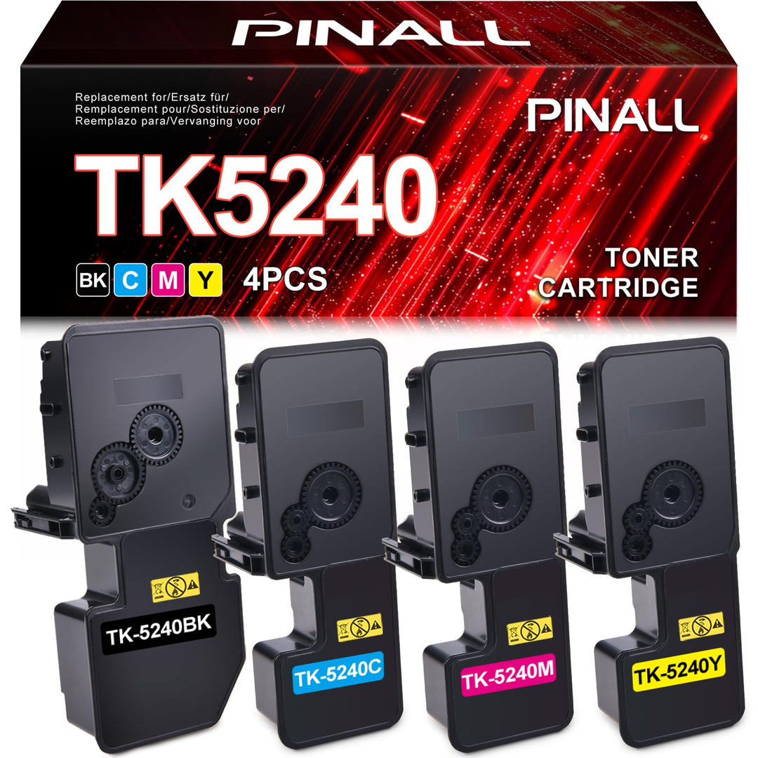 PINALL TK-5240 Toner Kompatibel für Kyocera Ecosys M5526cdw M5526cdn für Kyocera TK-5240K TK5240 TK5