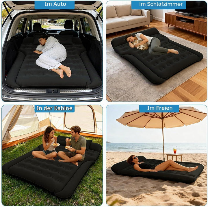Aufblasbare Auto Matratze, Luftmatratze Auto für Reise Camping, Matratze für Auto mit Schnellaufblas