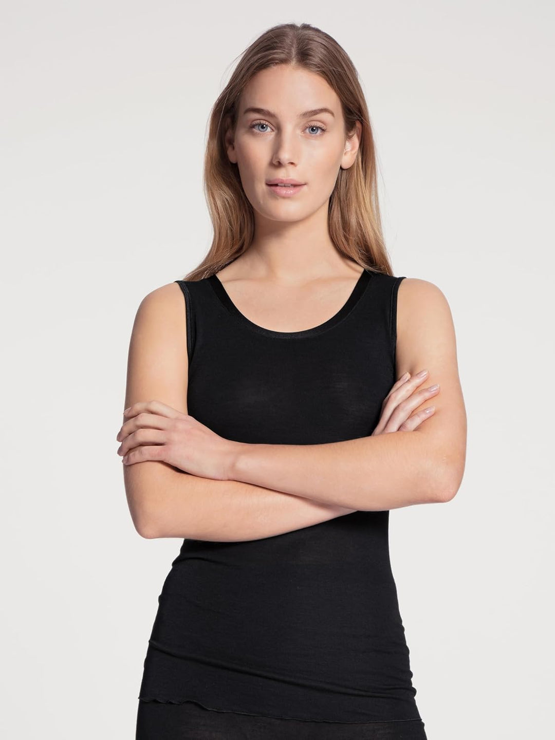 CALIDA True Confidence Tank-Top aus Wolle-Seide Damen, aus Merinowolle und Seide, wärmend, temperatu