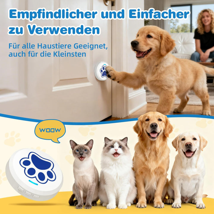 ChunHee Katzenklingel/Hundeklingel Buzzer Hund Haustier Türglocken Sensor Berührt Wasserdicht Türkli