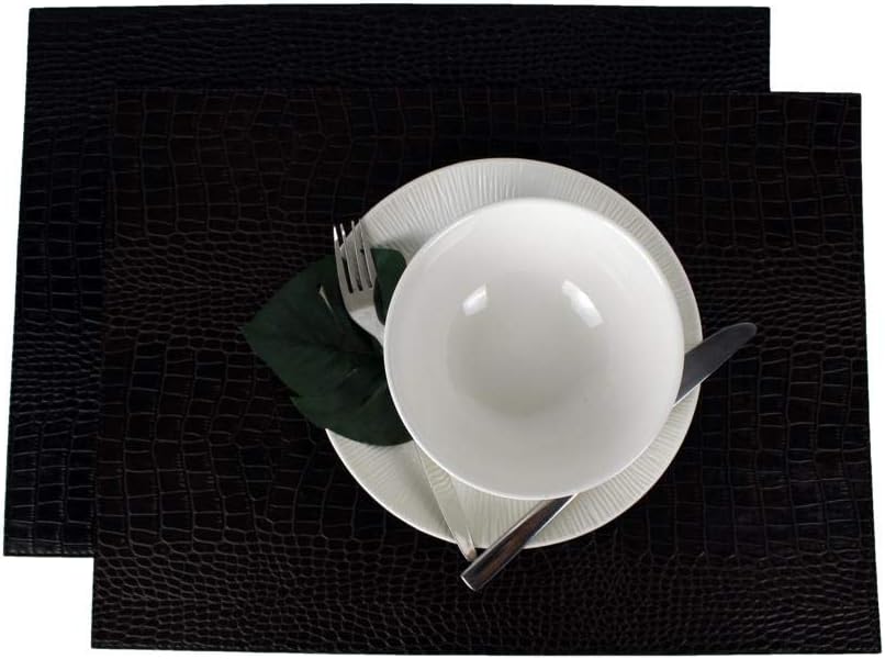 SIGNATURE HOME COLLECTION Tischset, Schwarz, Mittel