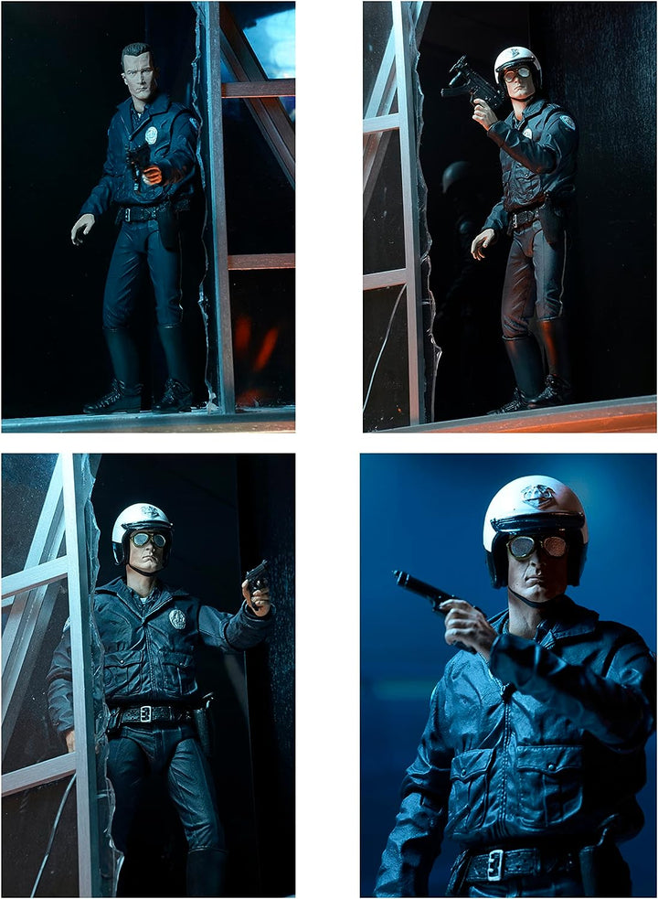 Terminator 2 51914 Ultimate T-1000 Motorrad Cop Figur, 17,8 cm, 18 cm