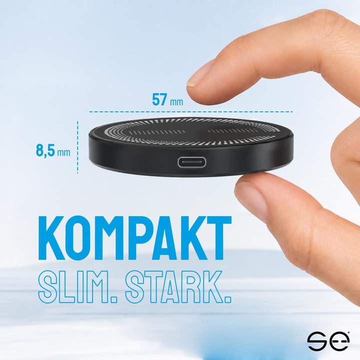 se® SNAPCHARGE – Magnetisches Ladepad 15W, Kabelloses Ladegerät kompatibel mit MagSafe, Wireless Cha