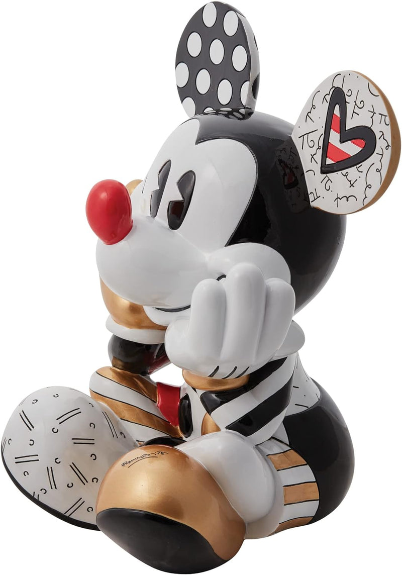 Disney Britto Mickey Sitzende Midas-Figur, Grösse XL, 38 cm