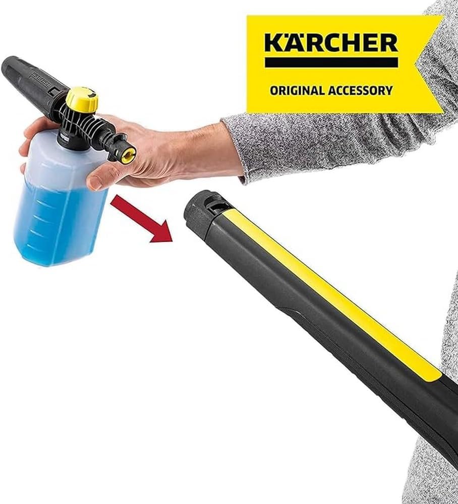 Kärcher Fassaden- und Glas-Reinigungsaufsatz für TLA 4 Teleskopstrahlrohr &amp; FJ 6 Schaumdüse Bundle m