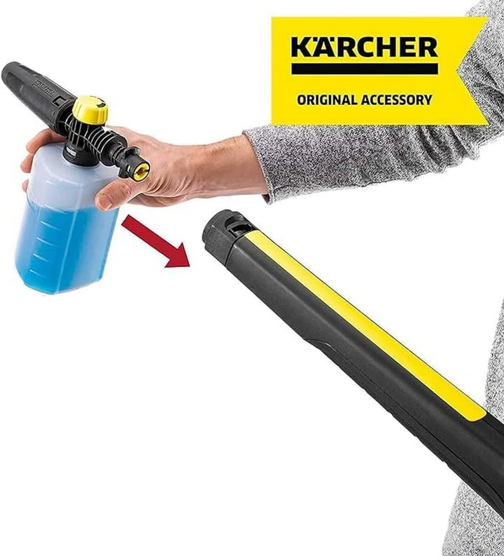 Kärcher Fassaden- und Glas-Reinigungsaufsatz für TLA 4 Teleskopstrahlrohr &amp; FJ 6 Schaumdüse Bundle m