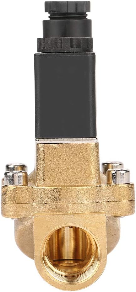 G 1/2" Magnetventil Stromlos geschlossen, Magnetventil DC 24 V Zwei Port Vorgesteuerte Luft Öl Wasse