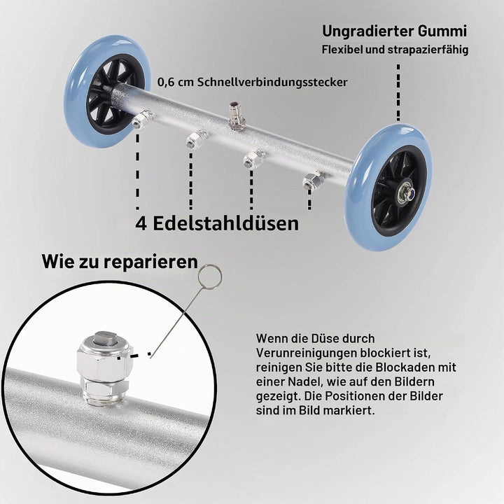 M MINGLE 40,6 cm Unterbaureiniger, kompatibel mit Kärcher K-Serie, K2, K3, K4, K5, K6, K7, Hochdruck