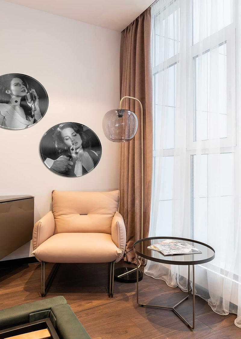GIFTSFARM Lana Vinyl-Schallplatten-Wanddekoration, Del Rey Merch, Poster, Raumdekor (29,5 cm, 2 Stüc