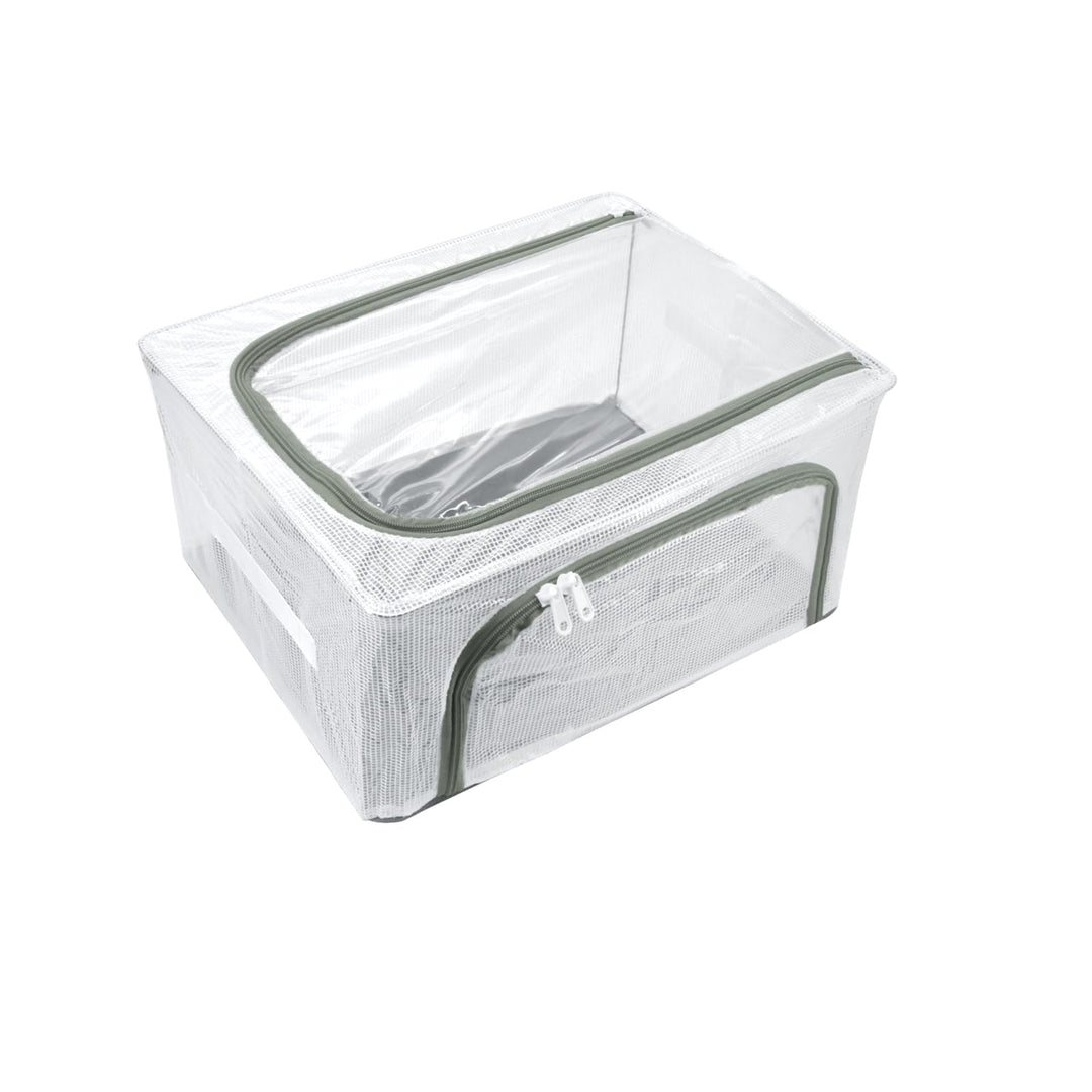 Schuh Aufbewahrungsbox mit klarem Fenster, klappbare Schuh Organizer Container mit Stahlrahmen, stau