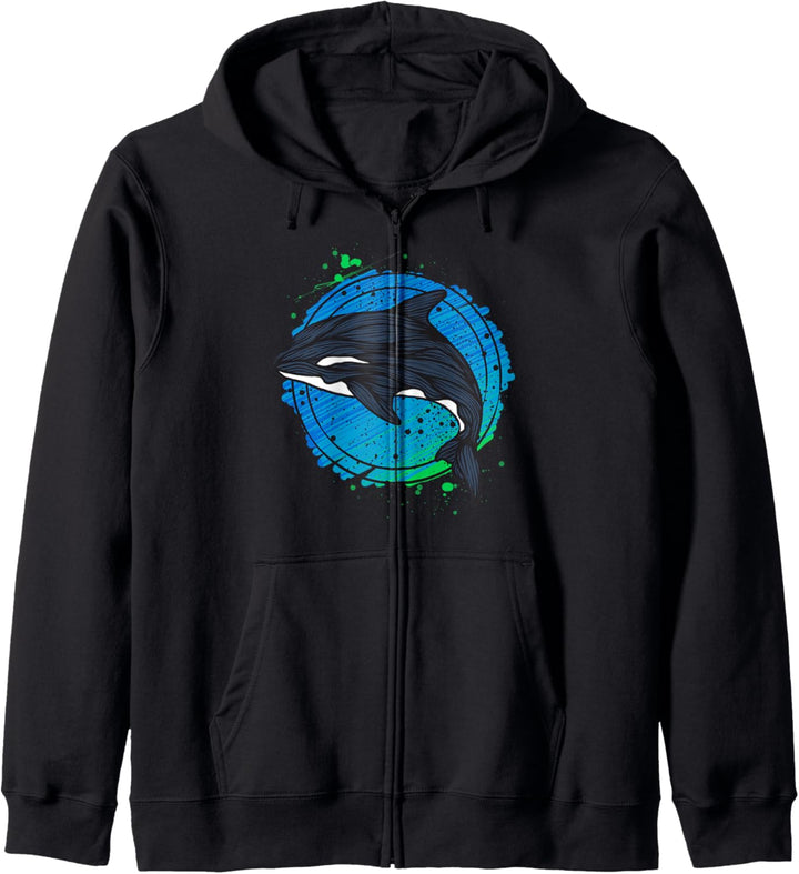 Killerwal Rettet die Wale Orcas Geschenk Kapuzenjacke