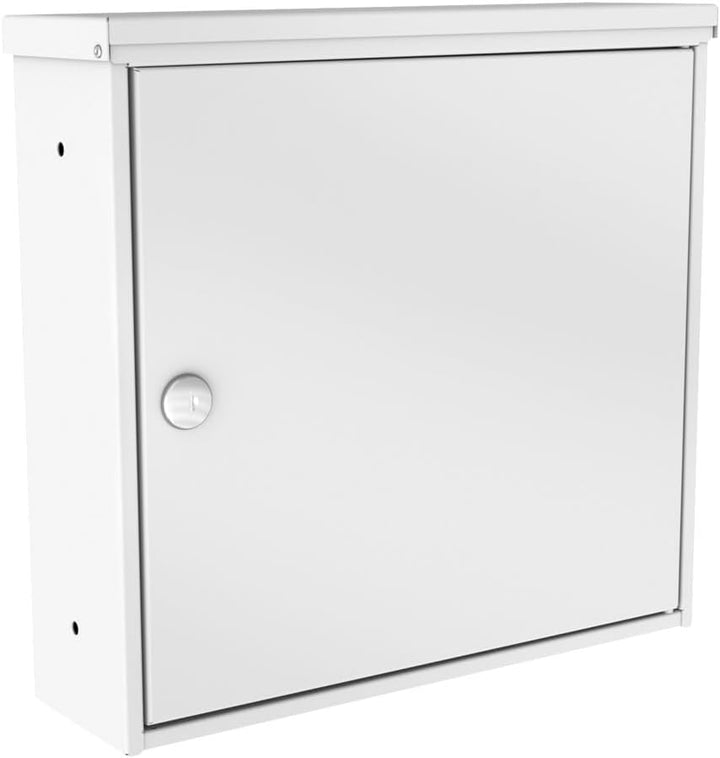 KNOBLOCH Zaunbriefkasten Beverly, 10 Liter, Mailbox (Weiss), Weiss