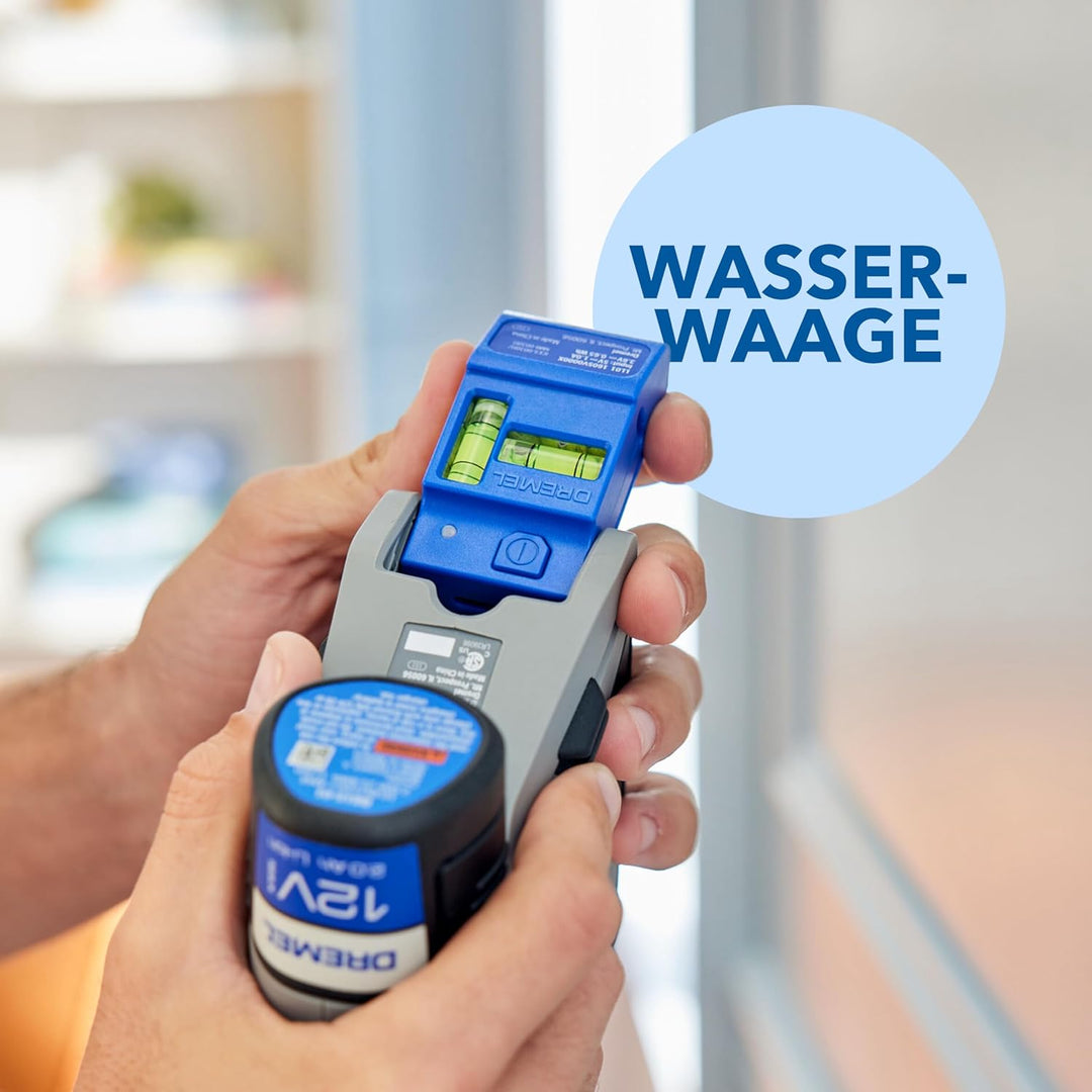 Dremel Blueprint 12V 3-in-1 Akku-Bohrschrauber Multischrauber Set mit Ortungsgerät, 1x abnehmbarer L