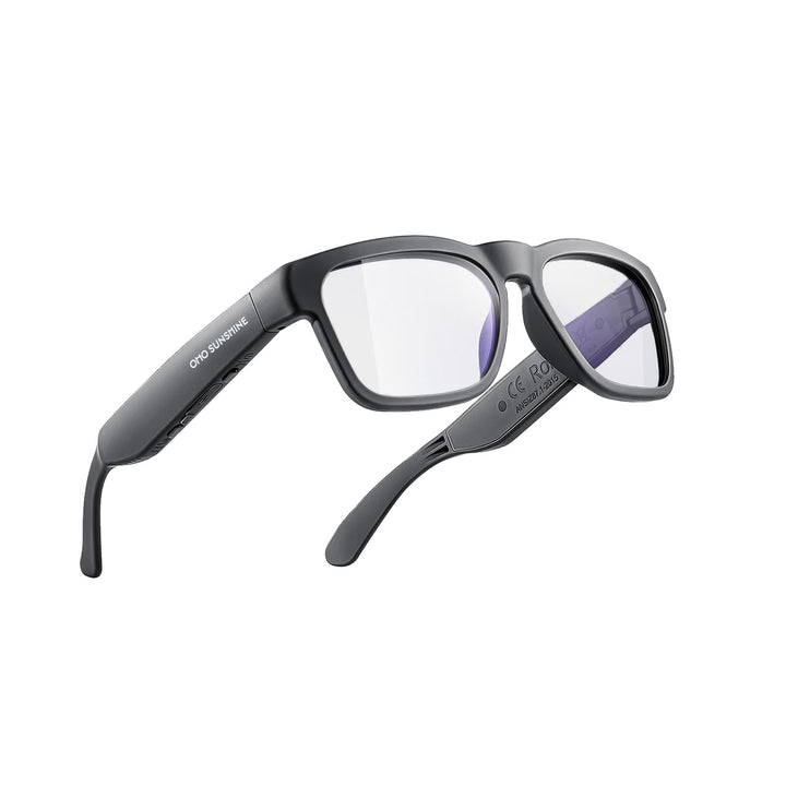 OhO sunshine Safety Glasses,Over Ear Bluetooth Glasses 5.0 with Built-in Microphone to Listening Mus