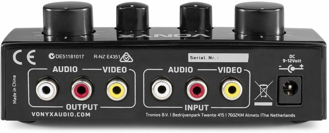 Vonyx AV430B Karaokeanlage, Karaoke Set mit 2x-Karaokemikrofon und Mischpult – Schwarz