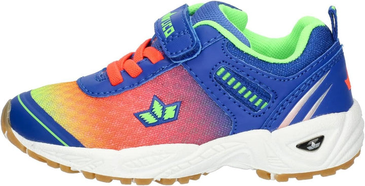 Lico Unisex Kinder BarneyHallenturnschuhe 25 EU Blau Orange Lemon, 25 EU Blau Orange Lemon