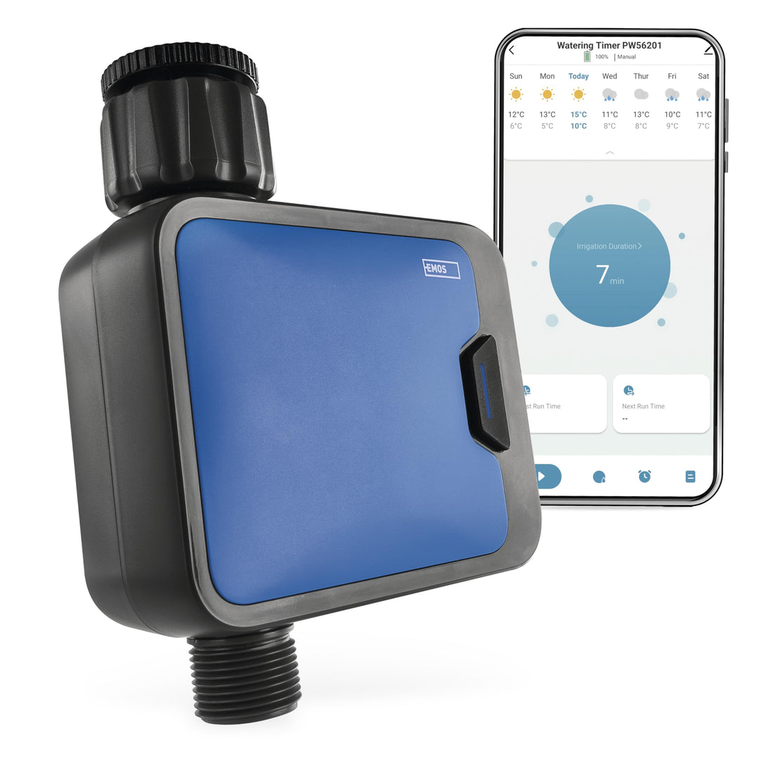 EMOS - smarte Bewässerungsuhr mit 1 Ausgang mit App, Bluetooth - ZigBee-Hub erforderlich - Batterieb