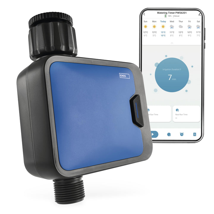 EMOS - smarte Bewässerungsuhr mit 1 Ausgang mit App, Bluetooth - ZigBee-Hub erforderlich - Batterieb