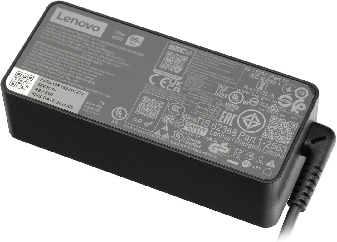Lenovo SA10M13950 Original USB-C Netzteil 65 Watt Normale Bauform für ThinkPad Yoga 11e (20LN), 11e
