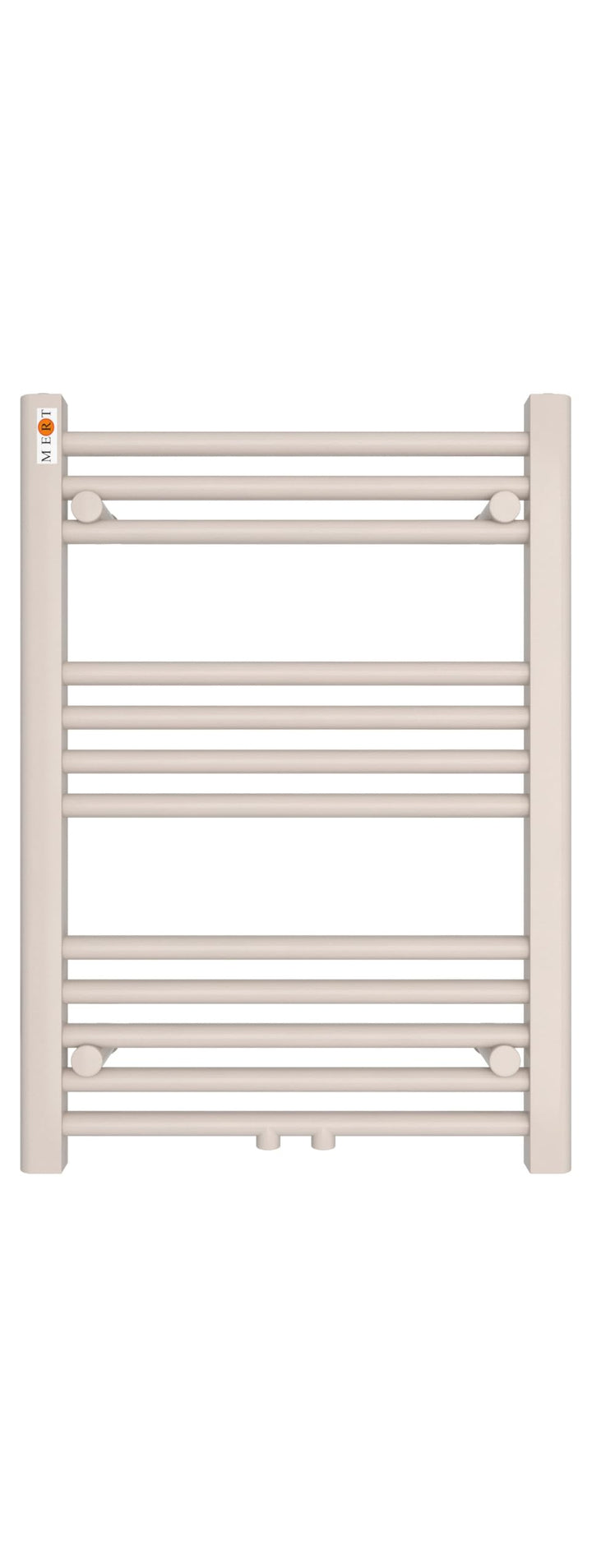 Badheizkörper Handtuchheizkörper mit Mittelanschluss weiss gerade 500x700 mm Stahl 50x70, Stahl 50x7