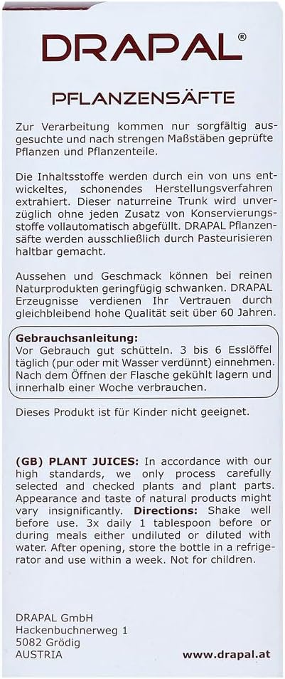 Löwenzahnblätter Bio Pflanzensaft Drapal