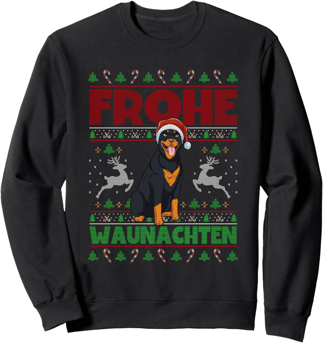 Frohe Weihnachten Rottweiler Sweatshirt