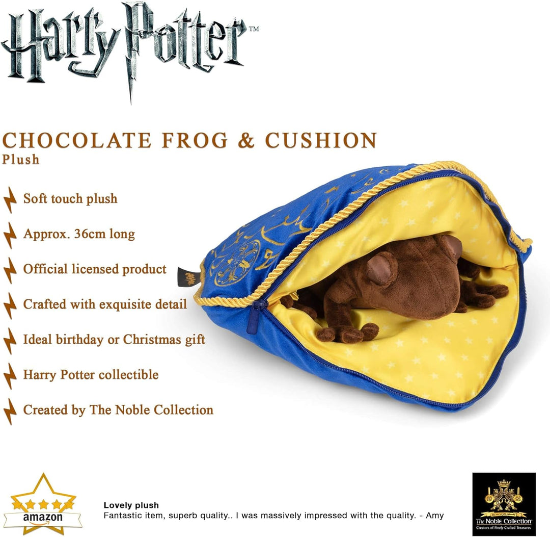 The Noble Collection Schokoladenfrosch-Plüsch und Kissen