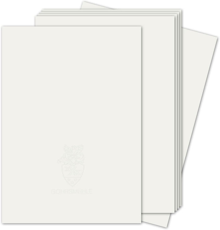 50 SETS - ZANDERS GOHRSMÜHLE Papier, Weiss Matt DIN A4 + Umschläge DIN Lang gefüttert - für hochwert