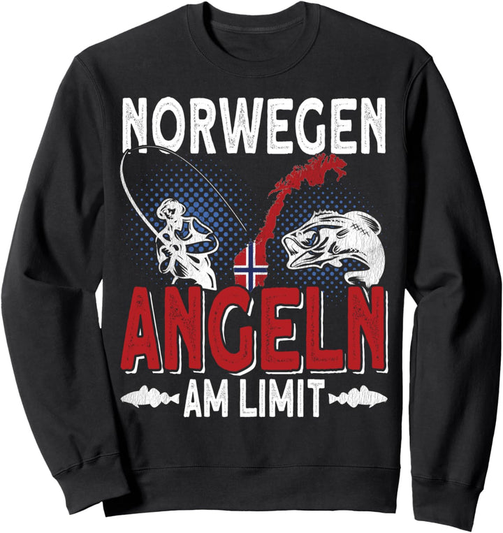 Norwegen Angeln am Limit - Skandinavien Angler Norwegen Sweatshirt