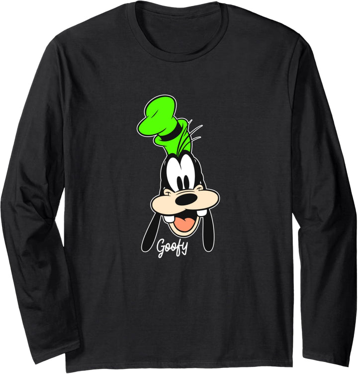 Disney Goofy Big Face Smile With Hat Langarmshirt