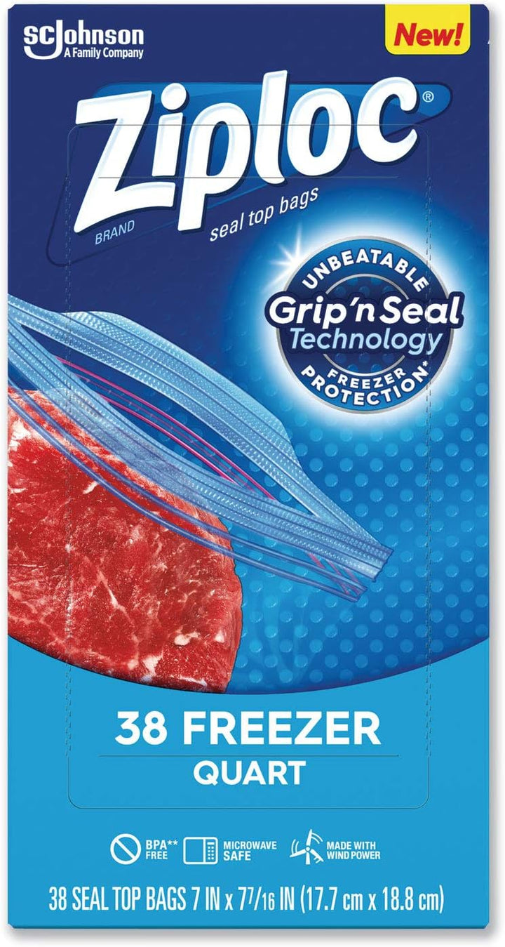 Ziploc Gefrierbeutel, 40 St ck (9 St ck) Quart, 40-Count, Quart, 40-Count