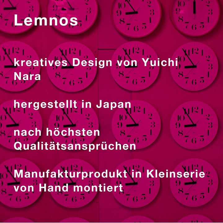 Lemnos LC11-06 BW Uhr Yokan, braun, Braun