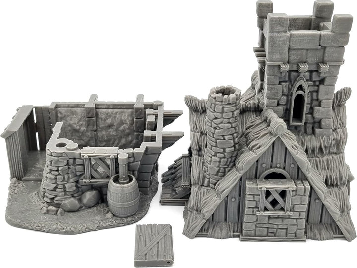 QP3D – Hemlock Cottage House – Fantasy Terrain Landschaft für Tischplatte & RPG 28–32 mm Miniaturen