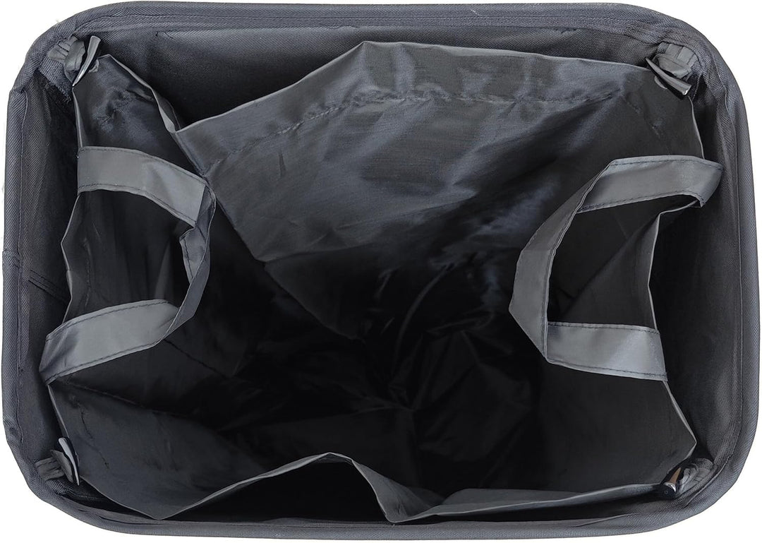 Relaxdays Pfandflaschen Sammelbehälter, 100 L, 2 Taschen, abwischbar, Recycling, Flaschensammler für