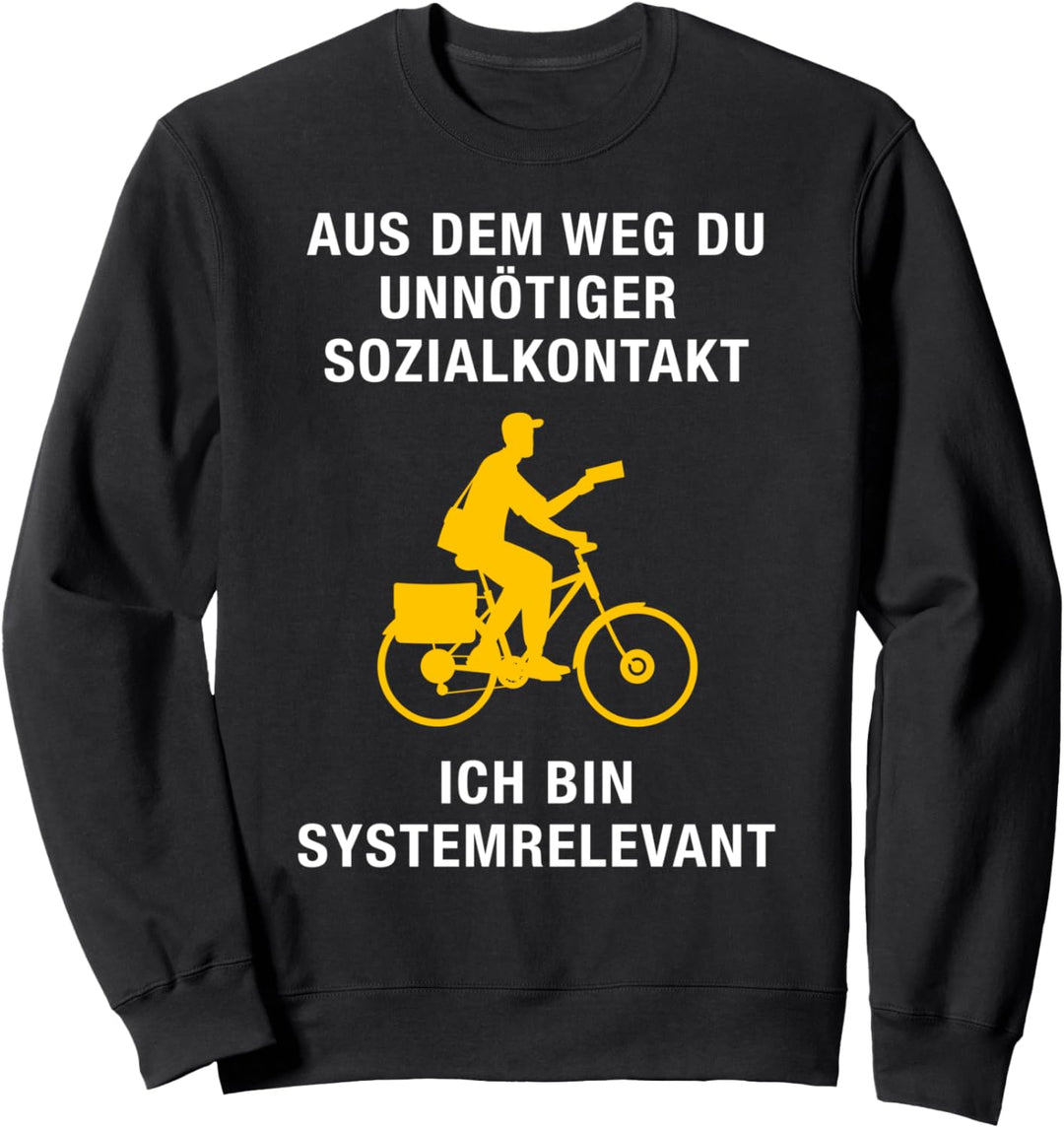 Postbote Sozialkontakt Zusteller Briefträger Outfit Geschenk Sweatshirt