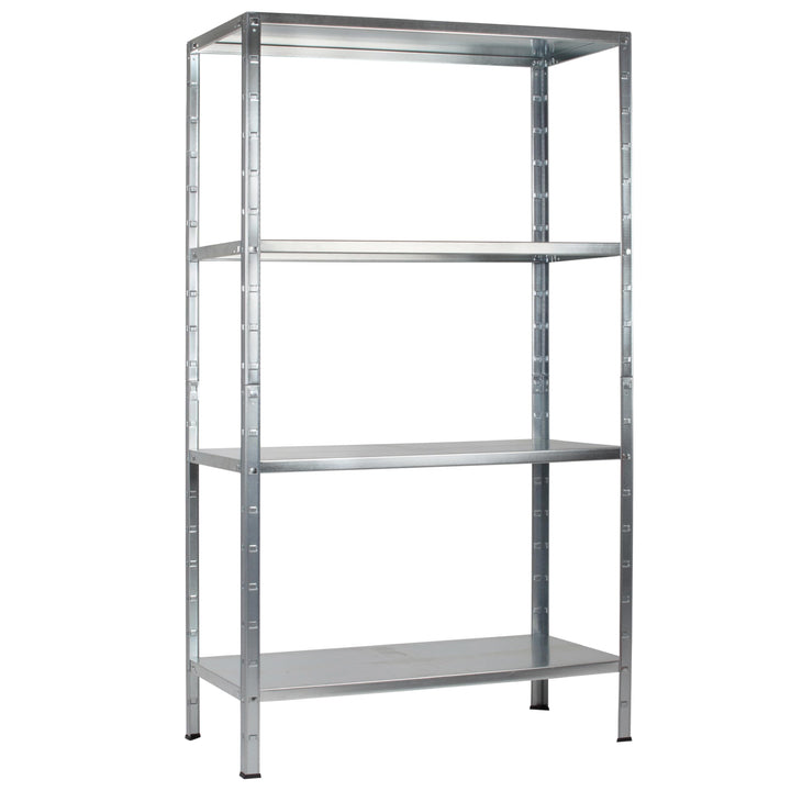 Schulte Regalwelt Lagerregal mit 4 PowerMAX-Fachböden, 137x75x30cm Regalsystem, Steckregal mit einfa
