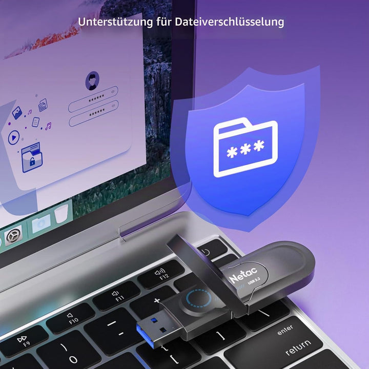 Netac US9 512GB Tragbare SSD 512GB bis zu 1000MB/S, Dual Type-C und USB 3.2 Ports Externe Solid Stat