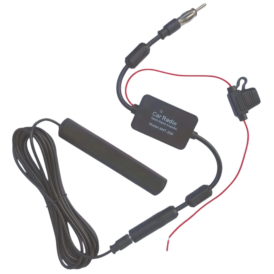 AURUM Antenne Auto FM/AM Autoantenne mit Antennenverstärker, Antenne Autoradio für Fahrzeug, LKW, SU