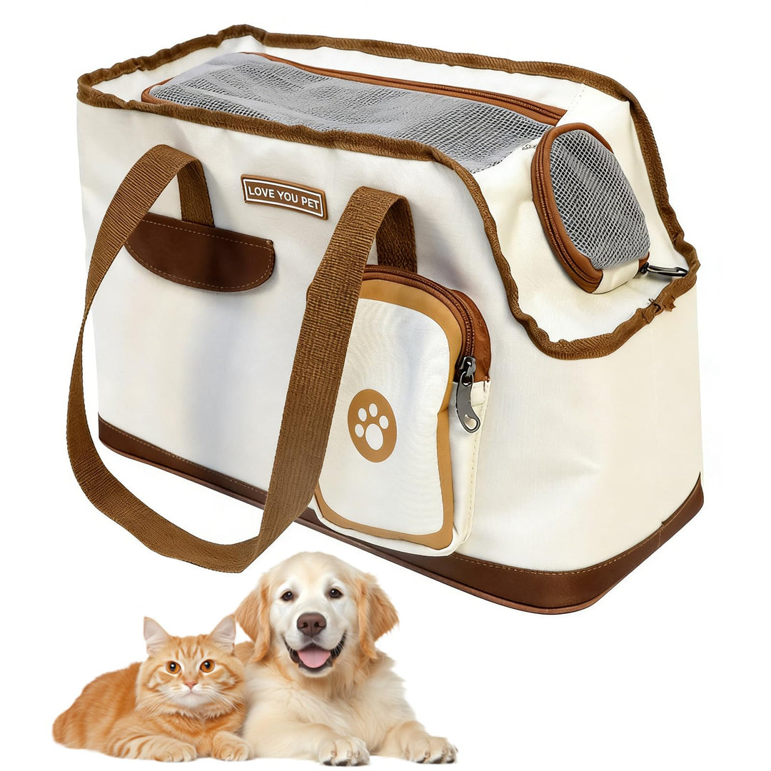 Katzenrucksack und Hunderucksack für Kleine Hunde bis 5kg, Atmungsaktive Katzentransporttasche Faltb