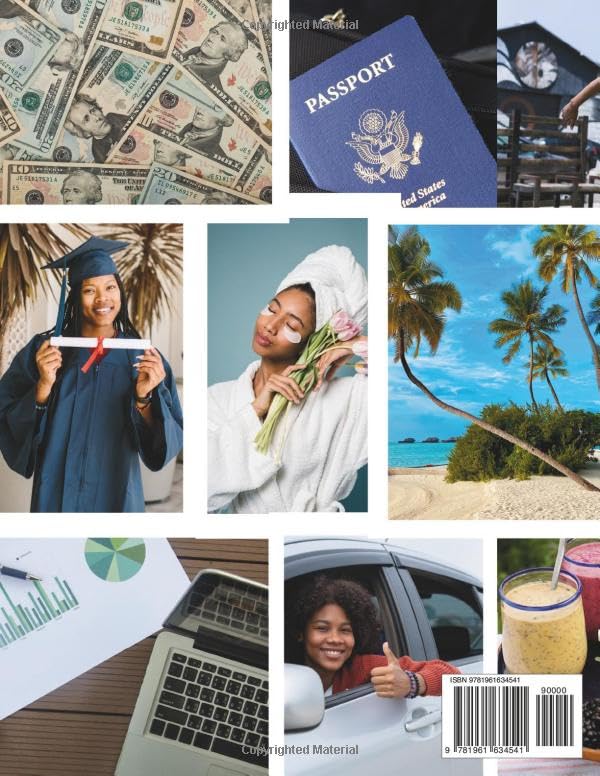 Vision Board & Clip Art Book for Black Women: Featuring Positive Affirmations, Empowering Phrases, a