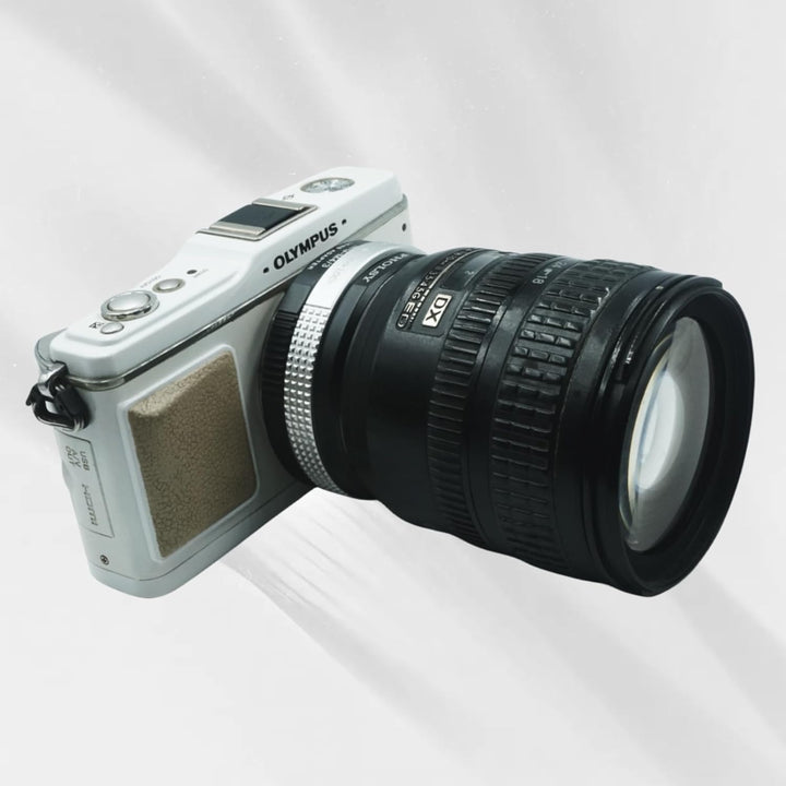 PHOLSY Objektivadapter mit Blendenring Nikkor G auf MFT Kompatibel für Nikon F (G) Objektiv auf M4/3