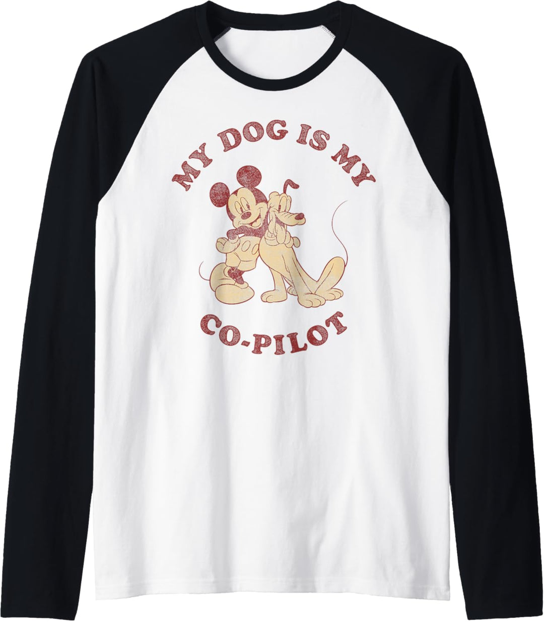Disney Mickey Und seine Freunde Mein Hund ist mein Co-Pilot Raglan