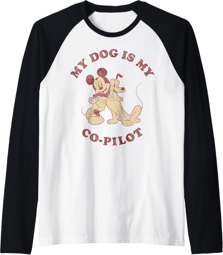 Disney Mickey Und seine Freunde Mein Hund ist mein Co-Pilot Raglan