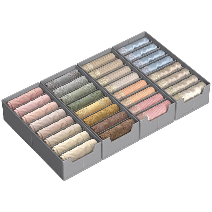 SONGMICS Unterwäsche-Organizer 4er Set, Schubladen-Organizer für IKEA HEMNES und MALM Kommoden, mit