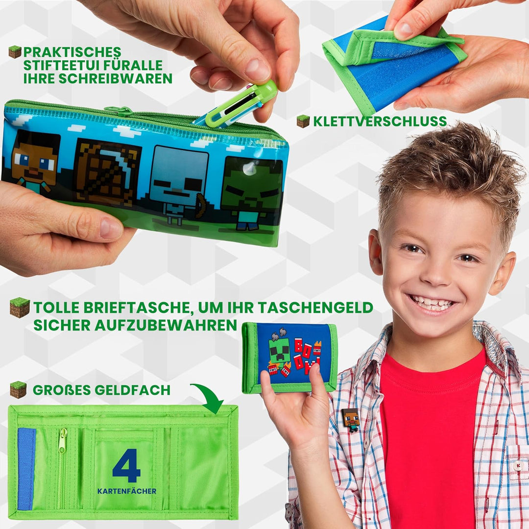 Minecraft Adventskalender 2023 Kinder - 24 Überraschungen, Schreibwaren, Spielzeug Ab 3 Jahre Junge
