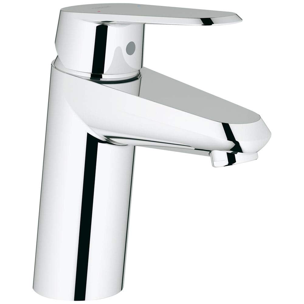 GROHE Eurodisc Cosmopolitan Badarmatur, glatter Körper, Standard-Auslauf, SpeedClean 3246920E, S-Siz