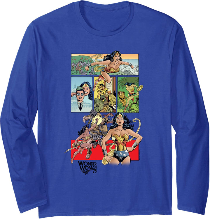 Wonder Woman 75 Comic Page Langarmshirt